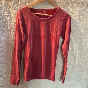 Zyia red performance long sleeve t-shirt.  Size Small.